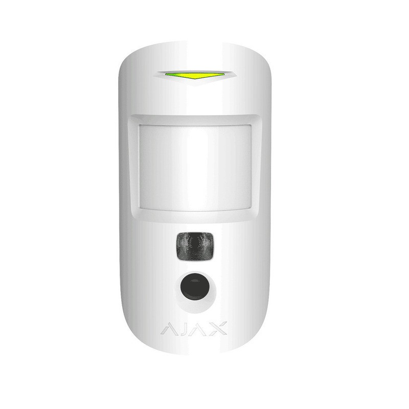 Detector PIR wireless cu camera, Ajax MotionCam, alb