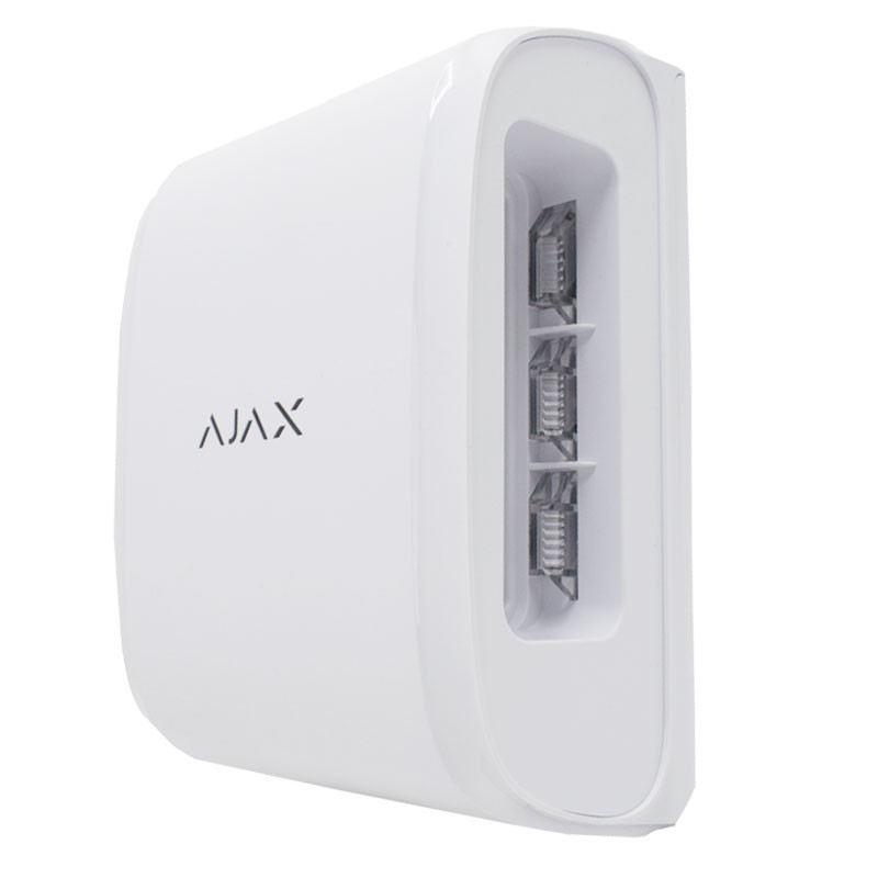 Detector wireless Ajax DualCurtain Outdoor, alb