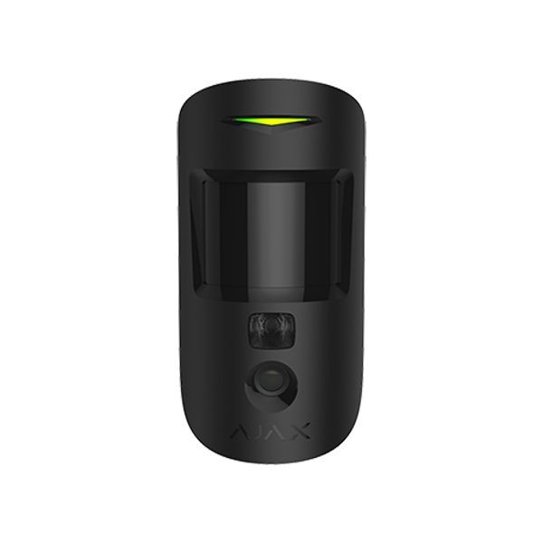 Detector PIR wireless cu verificare foto la alarmă Ajax MotionCam PhOD, negru