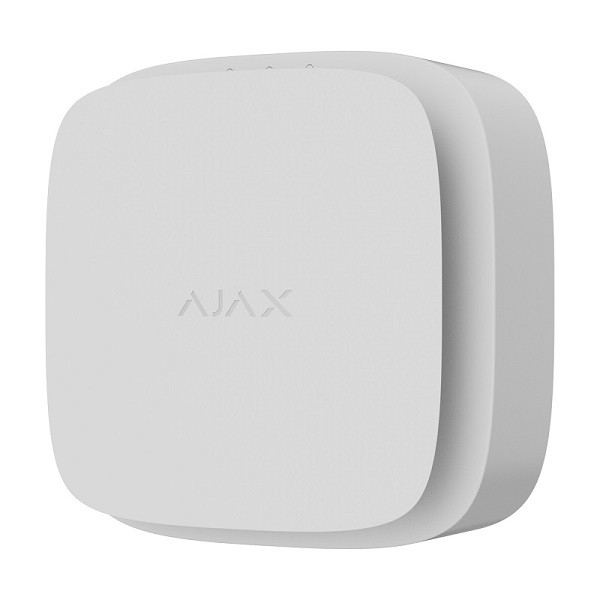 Detector Wireless de fum, temperatură și monoxid de carbon Ajax FireProtect 2 RB (Heat/Smoke/CO), alb