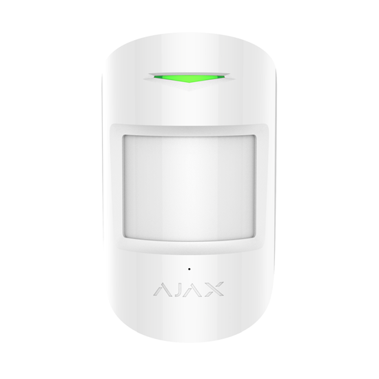 Detector wireless PIR si geam spart Ajax CombiProtect, alb