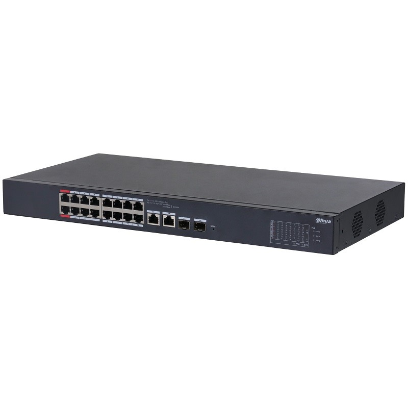 Switch PoE Cloud Management 16 + 2 (combo) porturi Dahua CS4218-16ET-240