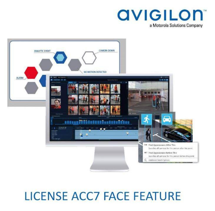 ACC7 Face feature channel license - electronic license