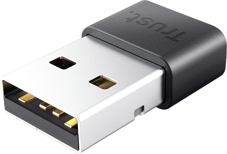 Trust Myna USB Bluetooth 5 Adapter USB Nano, compatibilă cu Bluetooth V4.0/3.0/2.1/2.0/1.1, Windows 11/10/8.1/7.