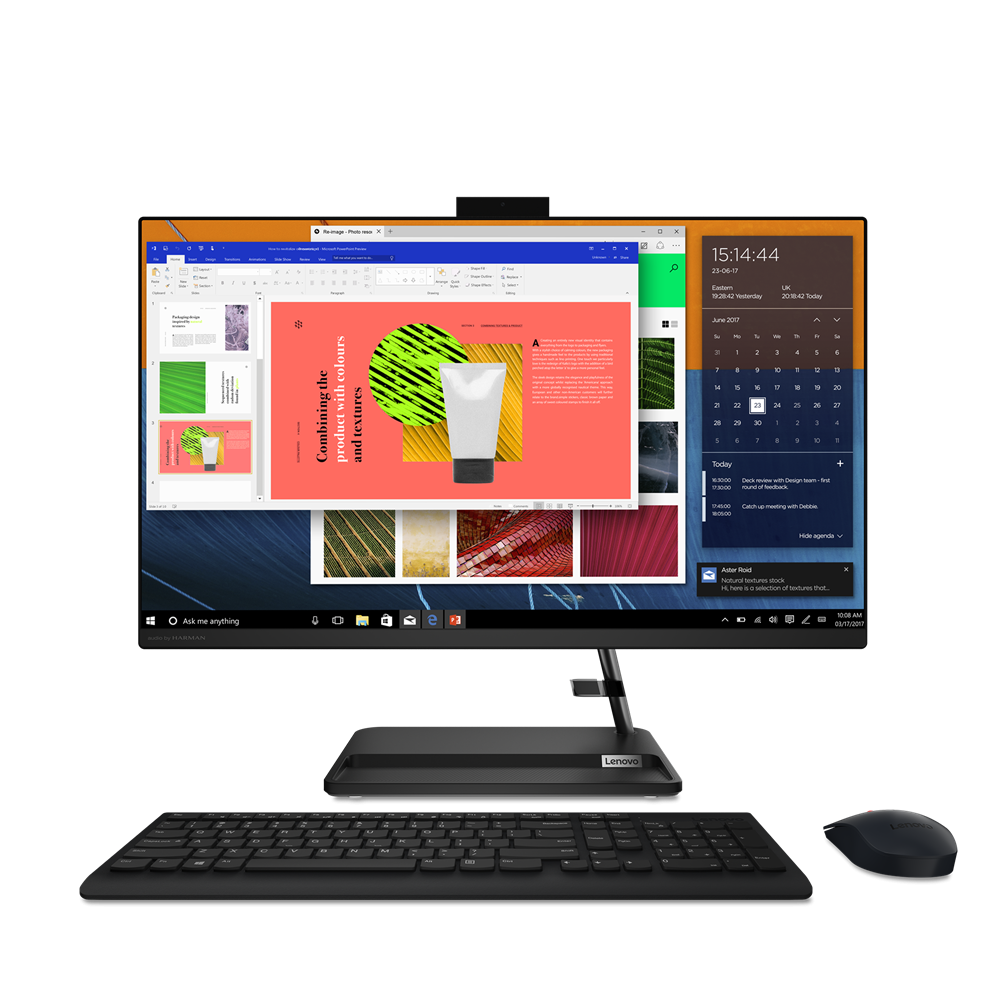 All-in-One Lenovo IdeaCentre AIO 3 27ALC6 27" FHD (1920x1080) IPS 250nits, AMD Ryzen™ 5 7530U (6C / 12T, 2.0 / 4.5GHz, 3MB L2 / 16MB L3), video Integrated AMD Radeon Graphics, RAM 1x 8GB SO-DIMM DDR4-3200, Two DDR4 SO-DIMM slots, dual-channel capable, Up to 16GB DDR4-3200, SSD 512GB SSD M.2 2280