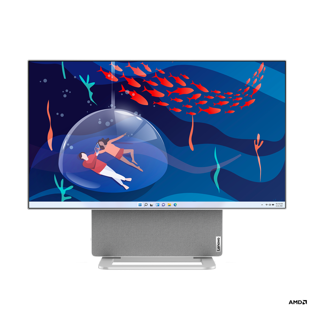 All-in-One Lenovo Yoga AIO 7 27APH8 27" QHD (2560x1440) IPS 350nits Anti-glare, 95% DCI-P3, 4-side Borderless, Non-touch, AMD Ryzen™ 7 7840HS (8C / 16T, 3.8 / 5.1GHz, 8MB L2 / 16MB L3), video NVIDIA® GeForce RTX™ 4050 6GB GDDR6, RAM 32GB Soldered LPDDR5-6400, Memory soldered to systemboard, no