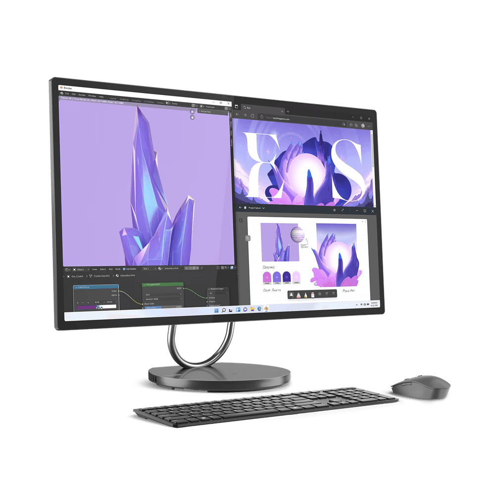 All-in-One Lenovo Yoga AIO 9 32IRH8 31.5" UHD (3840x2160) IPS 495nits, 97% DCI-P3, 3-side Borderless, DisplayHDR™ 600, Non-touch, Intel® Core™ i9-13900H, 14C (6P + 8E) / 20T, P-core up to 5.4GHz, E-core up to 4.1GHz, 24MB, video NVIDIA® GeForce RTX™ 4050 6GB GDDR6, RAM 32GB Soldered LPDDR5-6000