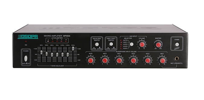 Amplificator 250W pentru conferinte, 6 MIC input, DSPPA MP6925