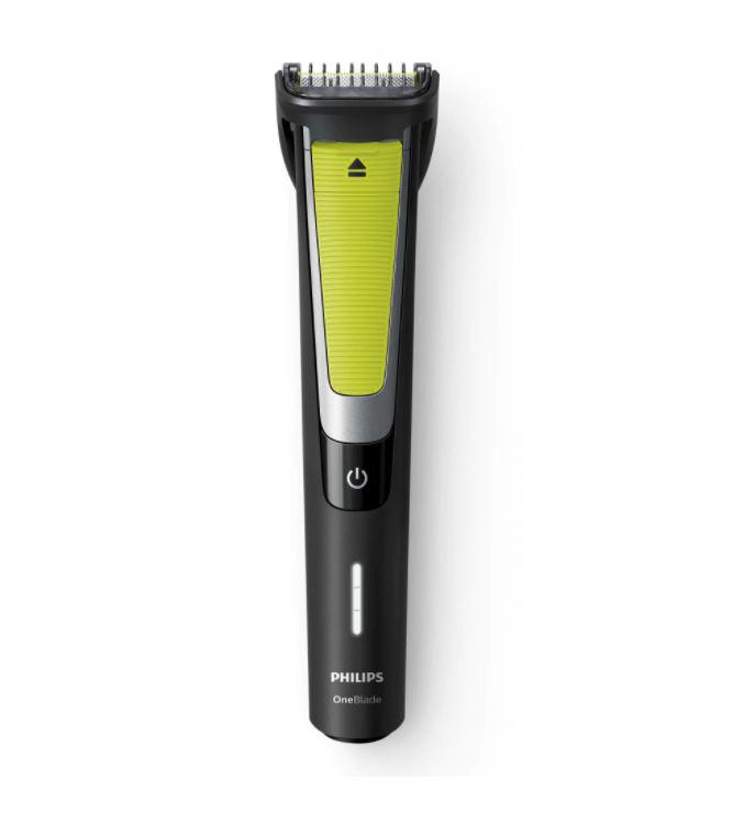 Aparat hibrid de barbierit si tuns barba Philips OneBlade Pro QP6505/21, acumulator, autonomie 60 min, pieptene cu 9 lungimi