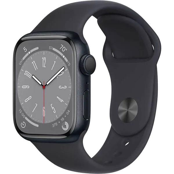 Apple Watch S8 GPS 41mm Midnight Aluminium Case with Midnight Sport Band - Regular