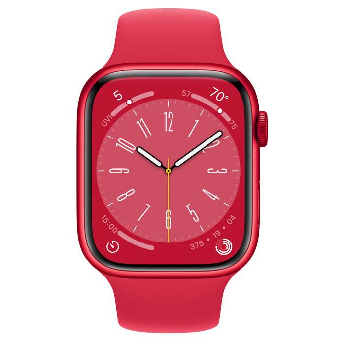 Apple Watch S8 GPS 45mm (PRODUCT)RED Aluminium Case with (PRODUCT)RED Sport Band - Regular