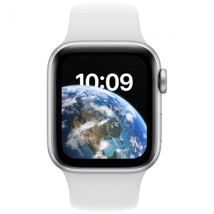 Apple Watch SE2 GPS 40mm Silver Aluminium Case with White Sport Band - Regular