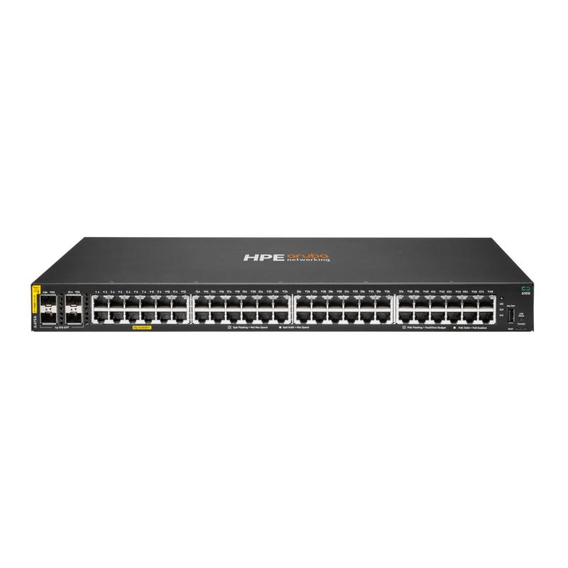 HPE Aruba Networking CX 6100 48G Class4 PoE 4SFP+ 370W Switch