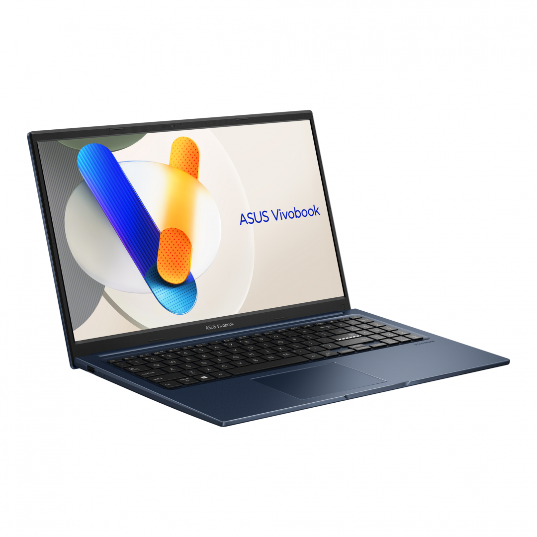 Laptop ASUS Vivobook 15 , X1504ZA-BQ368, 15.6-inch, FHD (1920 x 1080) 16:9 aspect ratio, Intel®Core™ i7-1255U Processor 1.7 GHz (12M Cache, up to 4.7 GHz, 10 cores), 1x DDR4 SO-DIMM slot 1x M.2 2280 PCIe 4.0x4, DDR4 16GB, 1TB M.2 NVMe™ PCIe® 3.0 SSD, 60Hz refresh rate, 250nits, Anti-glare display