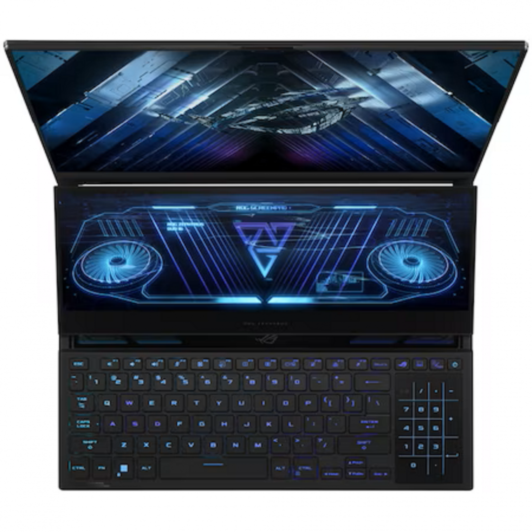 Laptop Gaming ASUS ROG Zephyrus Duo 16, GX650PZ-NM041W, R9-7945HX, 16-inch, QHD+ 16:10 (2560 x 1600, WQXGA), 240Hz, (RTX 4080), AMD Radeon Navi2 Graphics, 16GB DDR5-4800 SO-DIMM *2, 1TB PCIe 4.0 Performance , Optimus, Mini LED, 1200, anti-glare display, FreeSync Premium Pro, ROG Nebula HDR Display