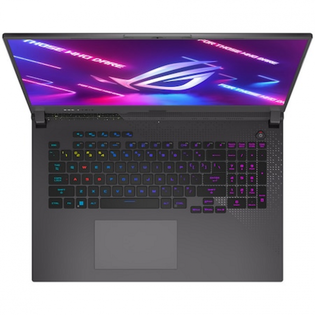 Laptop Gaming ASUS ROG Strix G17, G713PI-LL032W, R9-7945HX, 17.3-inch, WQHD (2560 x 1440) 16:9, 240Hz, (RTX 4070), AMD Radeon Graphics, 16GB DDR5-4800 SO-DIMM *2, 1TB PCIe 4.0 , MUX Switch + Optimus, IPS-level, anti-glare display, G-Sync / Adaptive-Sync, 2x SO-DIMM slots, 2x DDR5 SO-DIMM slots, 2x