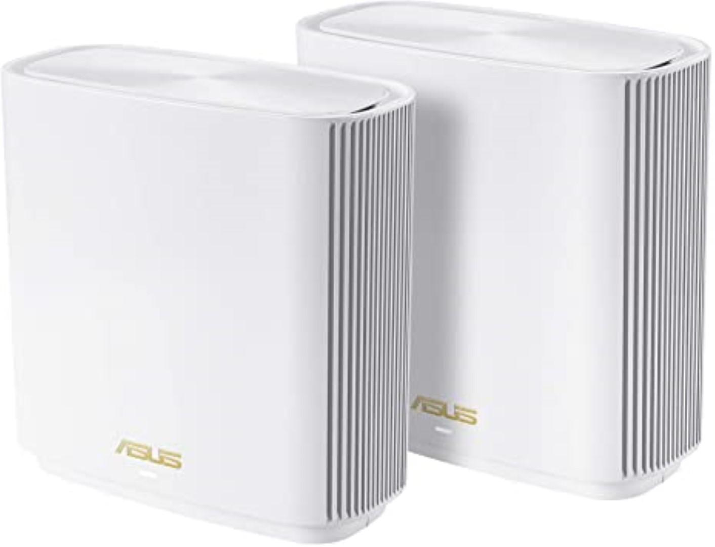 Router wireless ASUS Gigabit Mesh ZenWiFi, AX XT8, Wifi 6, Tri-Band, 2 pack