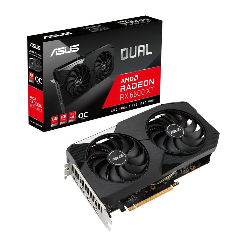 Placa video ASUS Radeon RX 6600 XT DUAL O8G 8GB GDDR6 128-bit