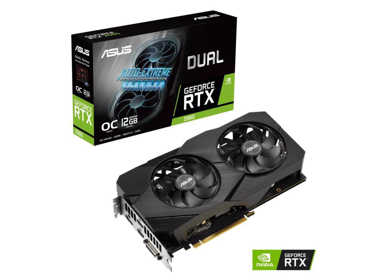 Placa video Asus Dual GeForce RTX 2060 EVO OC Edition 12GB