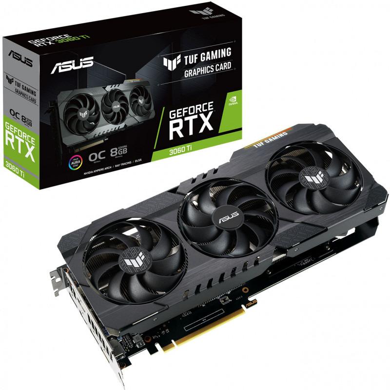 Placa video ASUS GeForce RTX 3060 Ti TUF GAMING O8G LHR 8GB GDDR6 256-bit