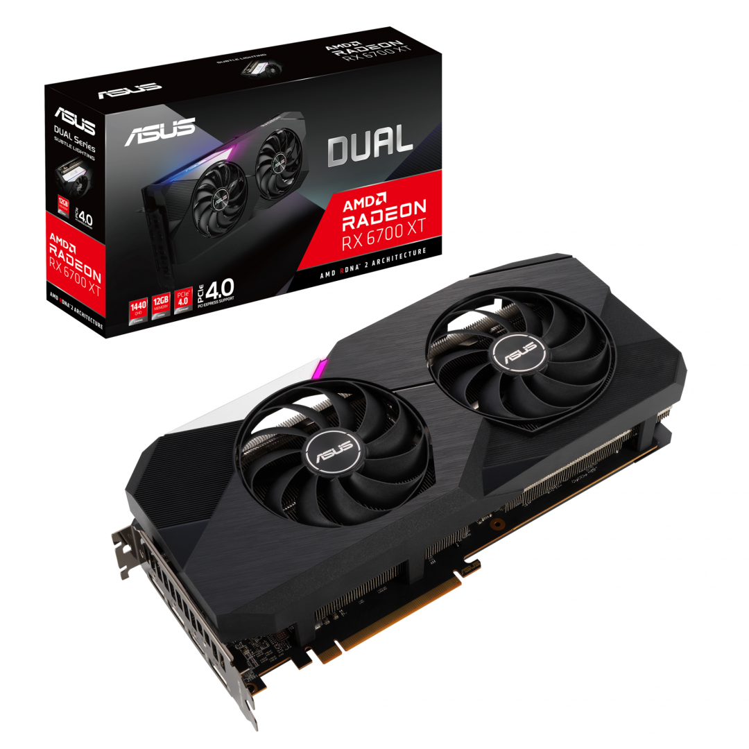 Placa video Asus Radeon Dual RX 6700 XT OC 12GB