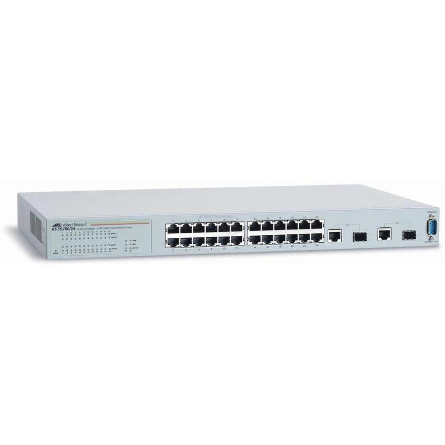 Switch ALLIED TELESIS FS750, 24 port, 10/100/1000 Mbps