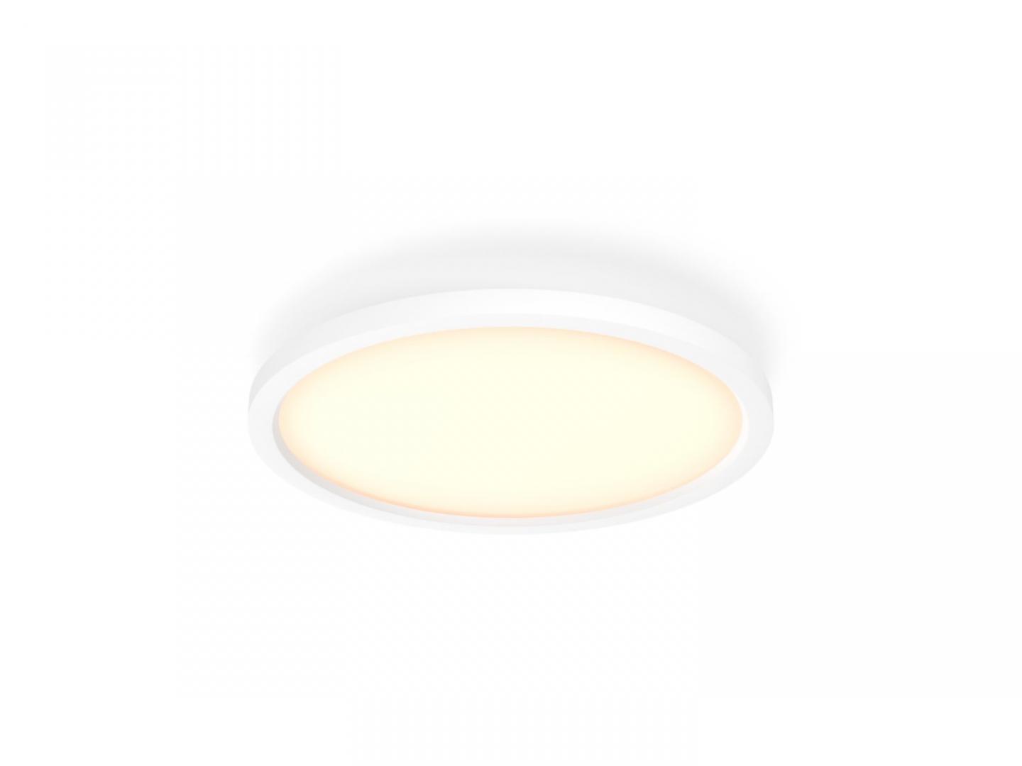 Plafoniera LED Philips Hue Aurelle, Bluetooth, 21W, 2450 lm, luminaalba(2200-6500K), IP20, 39.5cm, Aluminiu, Alb, Intrerupator cu va riatorinclus