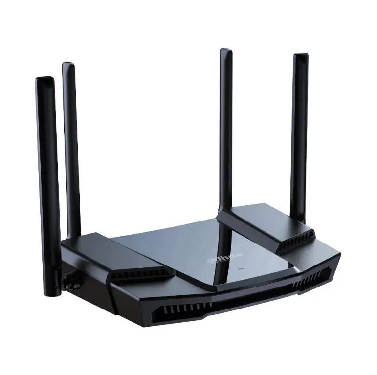 Wireless Router Dahua AX18; Tehnologia wireless a 6-a generație; Viteză wireless de 1,8 Gbps (574 Mbps@2,4 GHz, 1201 Mbps@5 GHz); Standard IEEE 802.11 b/g/n/ac/ax;Acces protejat WiFi (WPA/WPA2/WPA3);