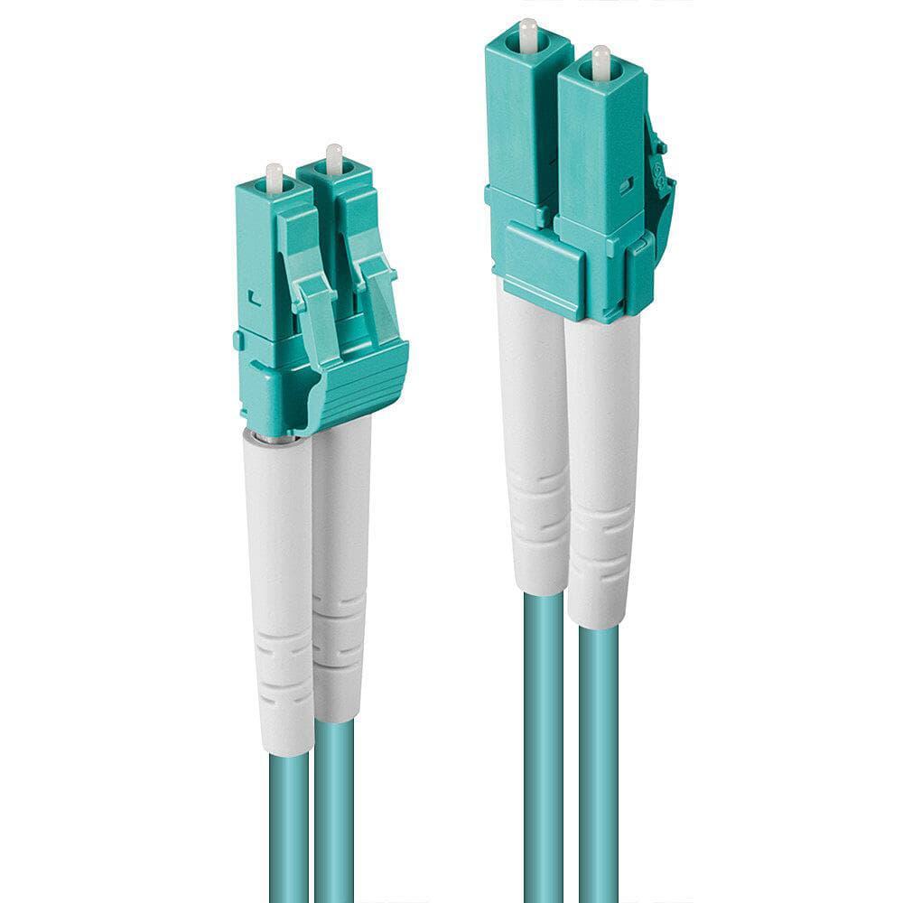 Cablu Fibra Optica Lindy LC/LC OM3 5m, albastru