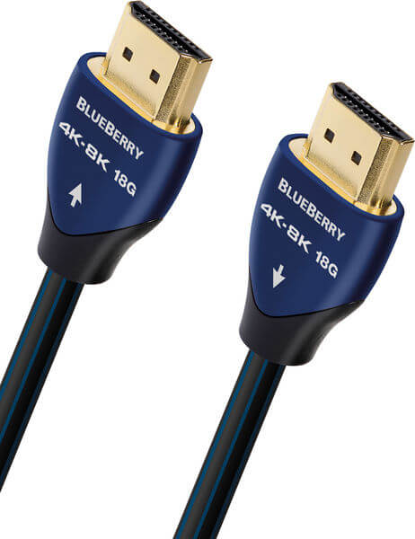 Cablu HDMI 4K AudioQuest BlueBerry, HDMI 2.1/HDCP 2.2, eARC, 1.5m