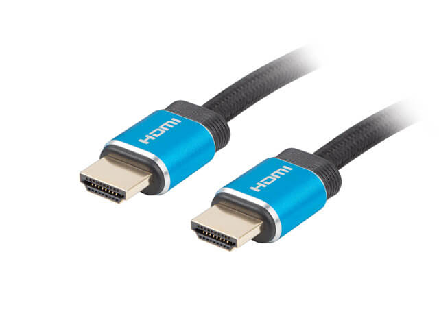 Cablu HDMI v2.0 PREMIUM, 1 m, 4K@60Hz Certificat, CA-HDMI-P20CU-0010-BK, Lanberg