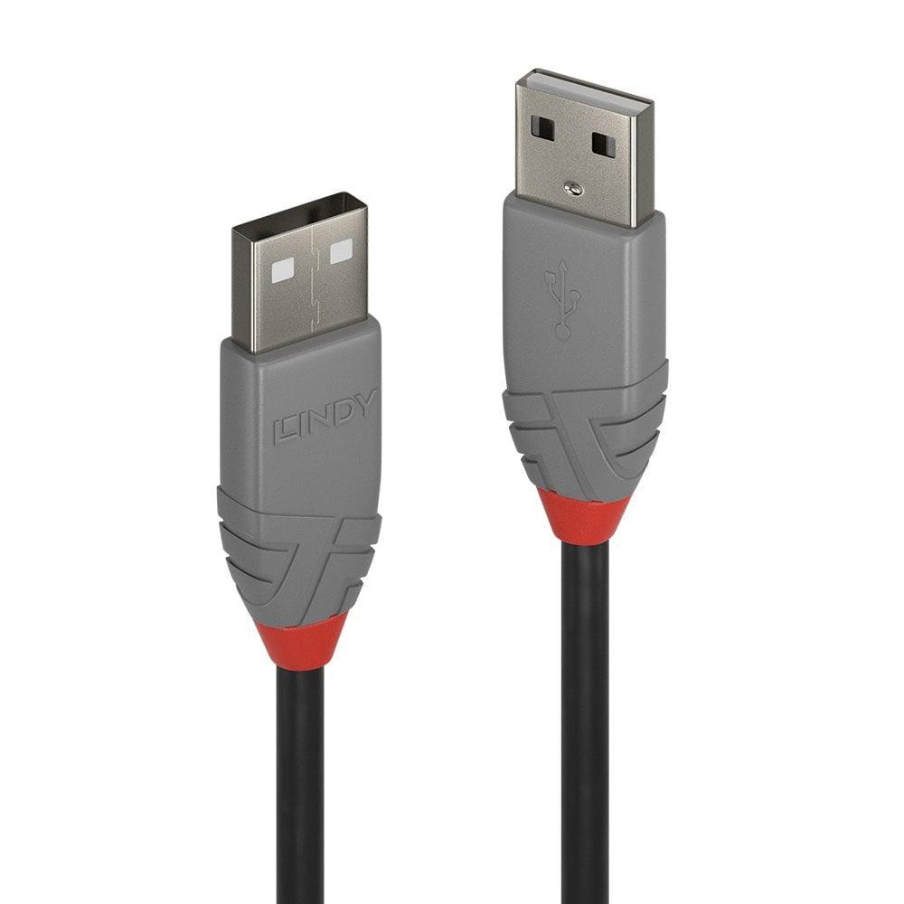 Cablu Lindy 0.2m USB 2.0 Type A Anthra
