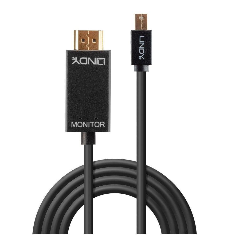 Cablu Lindy LY-36927, Mini DisplayPort to HDMI, negru