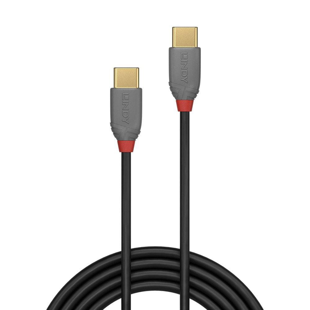 Cablu Lindy LY-36873, USB 2.0 Type C to C Cable, 3, Anthra Line