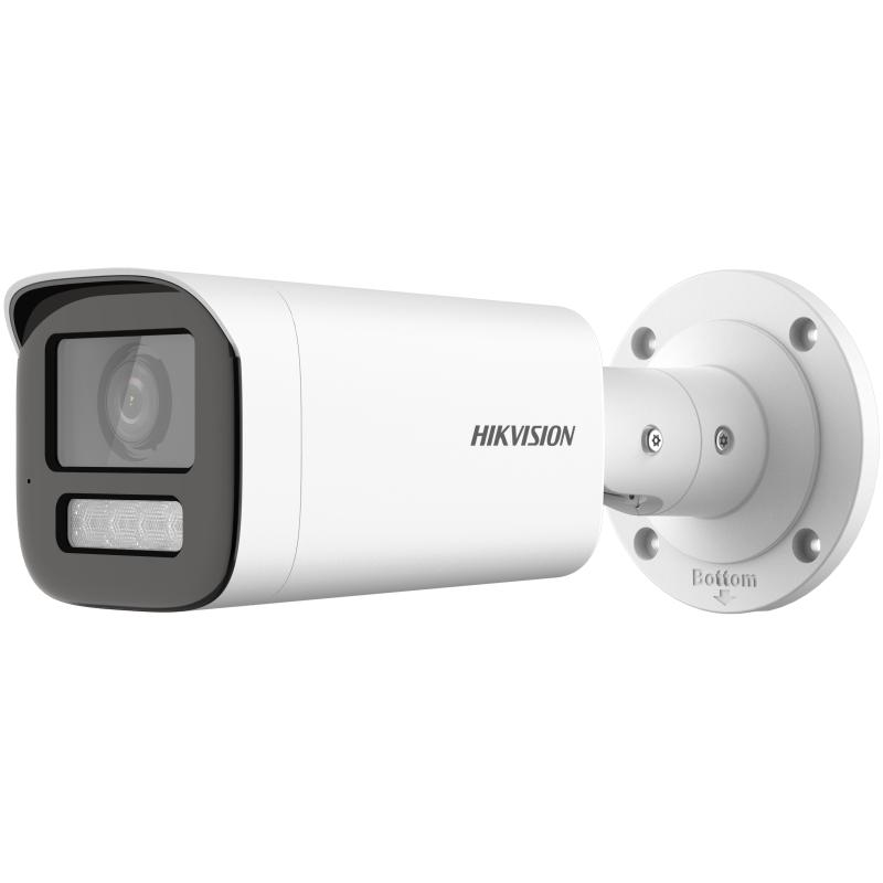 Camera de supraveghere Bullet 2MP Hikvision DS-2CE19DF3T-LSZE(2.8-12MM), lentila varifocala: 2.8-12mm, iluminare min.: 0.0005 Lux @ (F1.28, AGC ON), 0 Lux cu lumina alba: 60m, IR: 60m, iesire: TVI, microfon incorporat, alimentare: 12 VDC±25%/PoC.at, Max. 7.8 W, protectie: IP67, dimensiuni: Ø105 mm