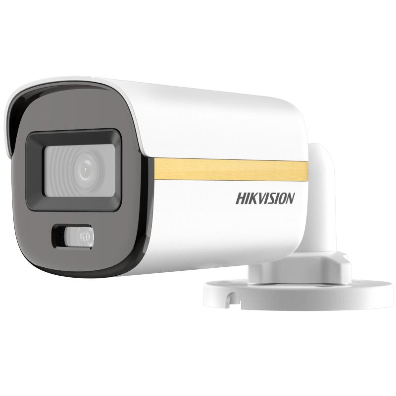 Camera de supraveghere Mini Bullet 3K ColorVu Dual-light PoC Fixed Hikvision DS-2CE10KF3T-LE(2.8MM), lentila fixa 2.8mm, iluminare min: 0.0005 Lux @ (F1.0, AGC ON), 0 Lux cu lumina alba, IR 20m, lumina alba 20m, alimentare: 12 VDC ± 25%, PoC.af, Max. 5.7 W, protectie: IP67, dimensiuni: 161.1 mm ×