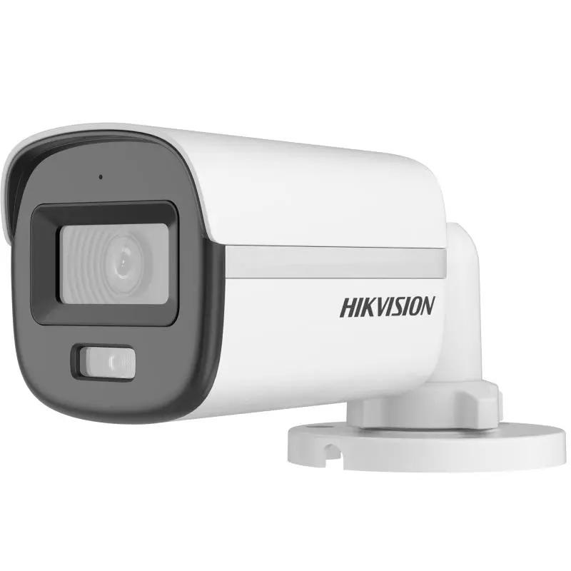 Camera de supraveghere Bullet 3K Hikvision DS-2CE10KF0T-LFS(2.8MM), lentila fixa: 2.8mm, iluminare: 0.001 Lux @(F1.0, AGC ON), 0 Lux cu lumina alba, IR: 20m, lumina alba: 20m, iesire: TVI/AHD/CVI/CVBS, microfon incorporat, alimentare: 12 VDC ± 25%, max.3.9 W, protectie: IP67, dimensiuni: 161.1 mm ×