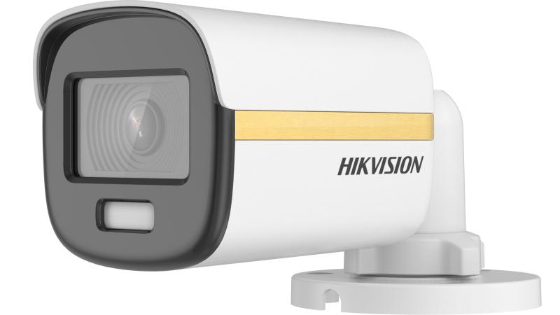 Camera de supraveghere Mini Bullet 8MP Hikvision DS-2CE10UF3T-E(2.8MM), lentila fixa 2.8mm, iluminare: 0.0005 Lux@(F1.0, AGC ON), 0 Lux cu lumina alba, lumina alba:20m, iesire: 1x analog HD, alimenatre: 12 VDC, PoC, protectie: IP67, dimensiuni: 161.1 mm × 70 mm × 70 mm, greutate: 443.5g, temperatura