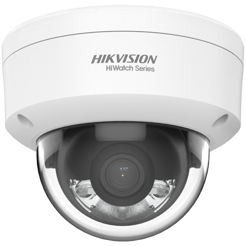 Camera de supraveghere IP Dome 2MP HiWatch Hikvision HWI-D129HA(2.8MM), lentila fixa 2.8mm, iluminare min: Color: 0.001 Lux @(F1.0, AGC ON), 0 Lux cu lumina alba: 30m, alarma la evenimente: Motion detection (support alarm triggering by specified target types (human and vehicle)),video tampering