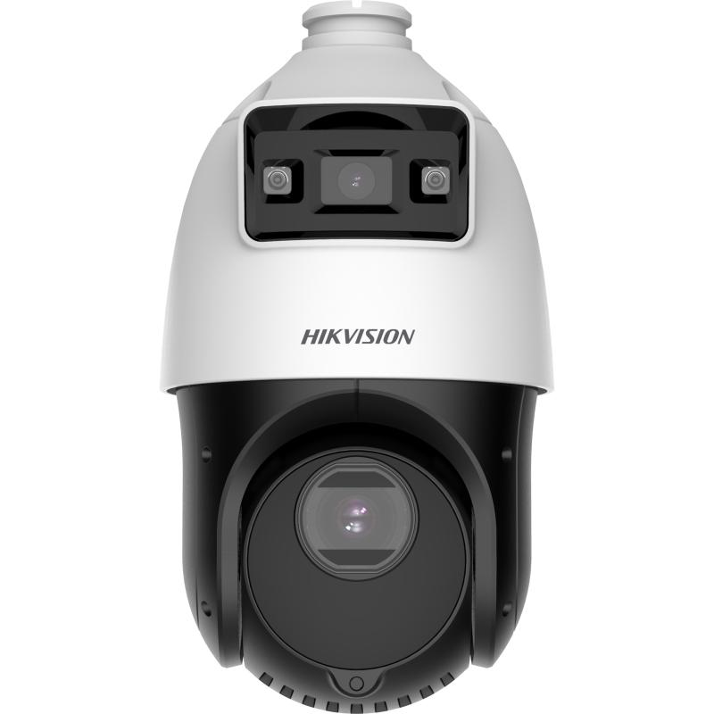 Camera de supraveghere IP Speed Dome 4MP Hikvision DS-2SE4C425MWG-E, lentila: [Bullet channel]: 2.8 mm; [PTZ channel]: 4.8 to 120 mm, 25 × optical, Iluminare: [Bullet channel]: 0.0005 Lux @ (F1.0, AGC ON), 0 Lux with light;[PTZ channel]: Color: 0.005 Lux @ (F1.6, AGC ON), B/W: 0.001 Lux @ (F1.6, AGC