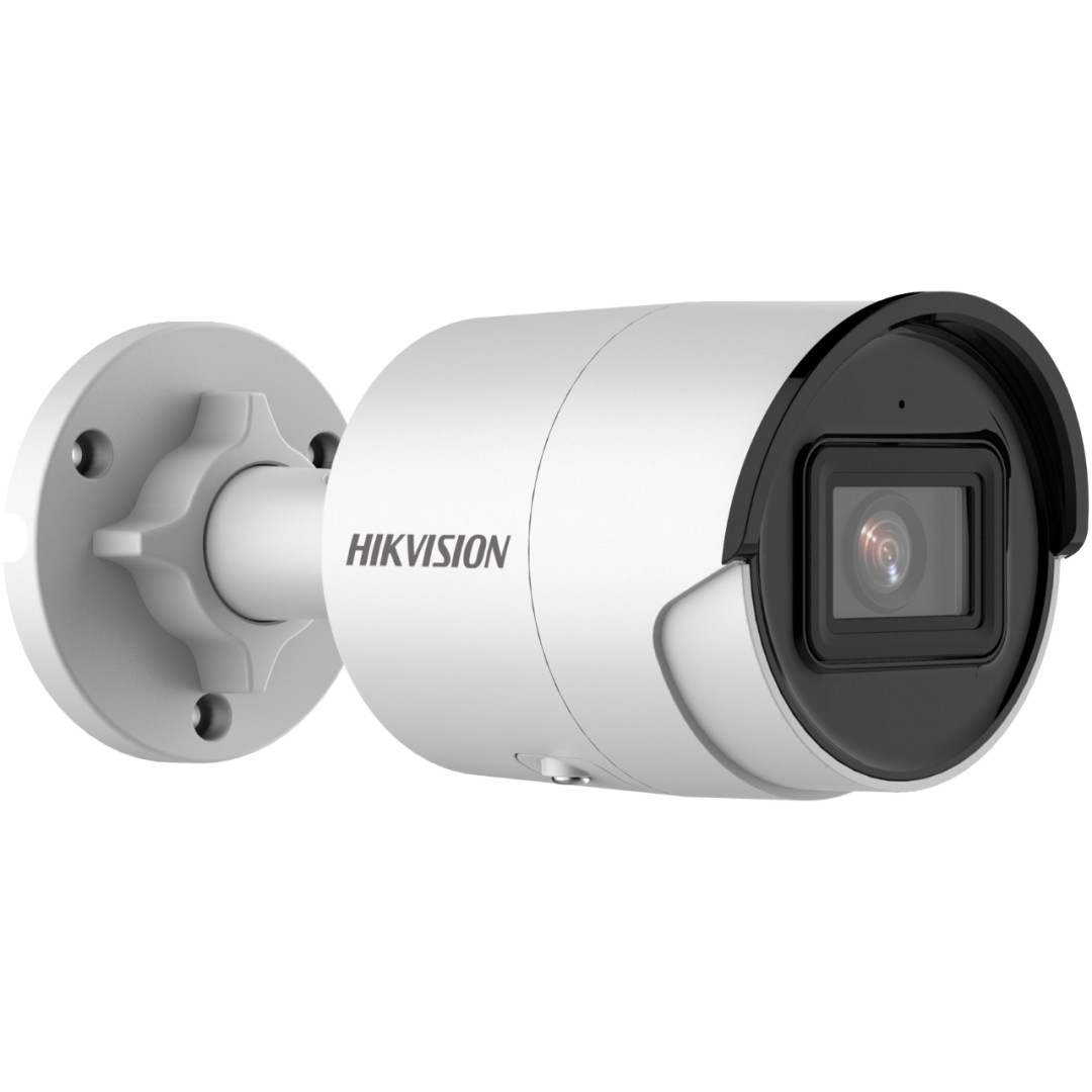 Camera  de supraveghere ACuSense Hikvision Fixed Mini Bullet DS- 2CD2046G2-I(4MM) C 4MP, Clear imaging against strong backlight due to 120 dB true WDR technology; Water and dust resistant (IP67); Senzor de imagine: 1/3" Progressive Scan CMOS; rezolutie: 2688 × 1520; IR40M; TCP/IP, ICMP, HTTP, HTTPS