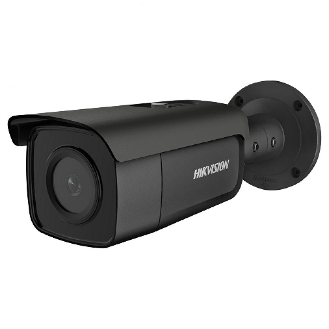 Camera supraveghere Hikvision IP bullet DS-2CD2646G2-IZS(C)(2.8-12mm) Black, 4MP, culoare neagra, Acusens - filtrarea alarmelor false dupa corpul uman si masini, low-light powered by Darkfighter, senzor 1/3" Progressive Scan CMOS, rezolutie 2688 × 1520@30 fps, iluminare Color: 0.003 Lux @ (F1.4, AGC