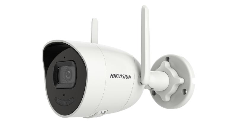 Camera supraveghere Hikvision WIFI IP bullet DS-2CV2041G2-IDW(2.8MM)(E); 4 MP, WIFI 2.4G cu 2 antene, distanta in camp deschis 120metri, microfon si speaker incorporate, audio bidirectional, 1/2.7" Progressive Scan 4MP CMOS, rezolutie: 2560 × 1440@25fps, iluminare: Color: 0.009 Lux @ (F1.6, AGC ON)