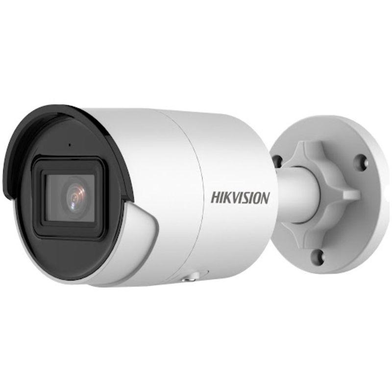 Camera supraveghere Hikvision IP bullet DS-2CD2043G2-IU(2.8mm), 4MP, Acusens - filtrarea alarmelor false dupa corpul uman si masini, microfon audio incorporat, senzor: 1/3″ Progressive Scan CMOS , rezolutie: 2688 × 1520@30fps, iluminare: Color: 0.005 Lux @ (F1.6, AGC ON), 0 Lux cu IR on, lentila