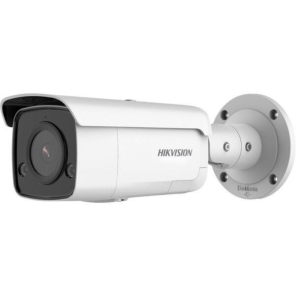 Camera supraveghere Hikvision IP Bullet DS-2CD2T46G2-ISU/SL(2.8mm)(C); 4MP, low-light powered by Darkfighter, Acusens deep learning algorithms- filtrarea alarmelor false dupa corpul uman si masini, alarma audio si luminoasa, comunicare audio bidirectionala, senzor 1/3" Progressive Scan CMOS