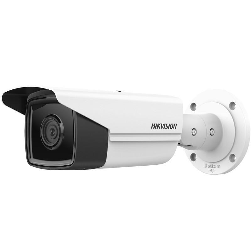 Camera supraveghere Hikvision IP bullet DS-2CD2T43G2-4I(2.8mm), 4MP, Acusens deep learning algorithms- filtrarea alarmelor false dupa corpul uman si masini, senzor: 1/3″ Progressive Scan CMOS, rezolutie: 2688 × 1520@25fps, iluminare: Color: 0.005 Lux @ (F1.6, AGC ON), 0 Lux cu IR on, lentila: 2.8mm