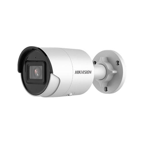 Camera supraveghere Hikvision IP bullet DS-2CD2063G2-IU(2.8mm), 6MP, Acusens - filtrarea alarmelor false dupa corpul uman si masini, microfon audio incorporat, senzor 1/2.8" Progressive Scan CMOS, rezolutie 3200 × 1800@20fps, iluminare Color: 0.005 Lux @ (F1.6, AGC ON), B/W: 0 Lux cu IR, lentila