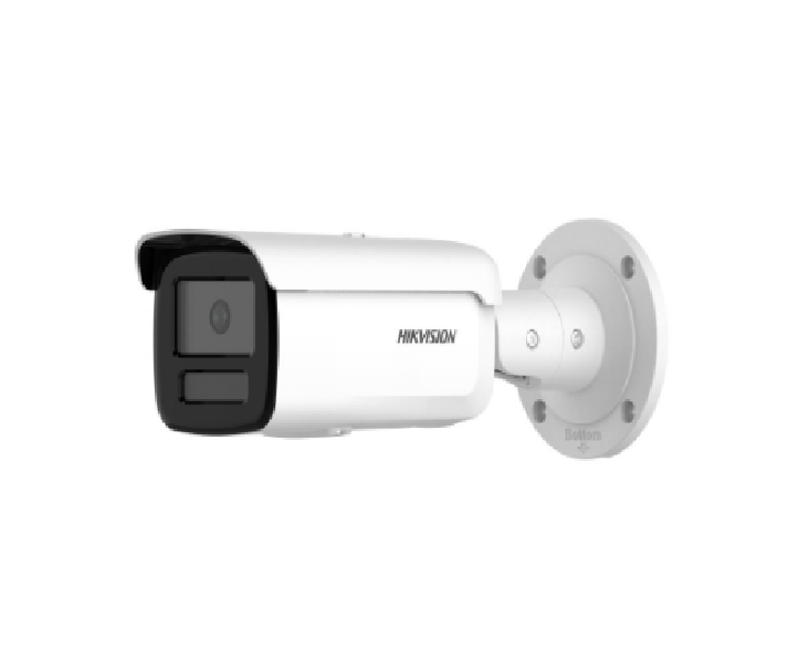 Camera de supraveghere IP Bullet 8MP Hikvision DS-2CD2T86G2H-2I(2.8MM) (EF), lentila fixa 2.8mm, iluminare min: Color: 0.0008 Lux @ (F1.0, AGC ON),B/W: 0 Lux cu IR 60m, slot card de memorie: microSD/microSDHC/microSDXC maxim 512GB, alarma la evenimente: motion detection, video tampering, scene