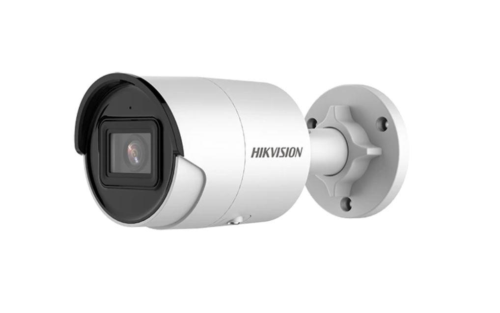 Camera supraveghere Hikvision IP bullet DS-2CD2083G2-IU(2.8mm), 8MP, Acusens - filtrarea alarmelor false dupa corpul uman si masini, microfon audio incorporat, senzor 1/2.8" Progressive Scan CMOS, rezolutie 3840 × 2160@20fps, iluminare Color: 0.005 Lux @ (F1.6, AGC ON), B/W: 0 Lux cu IR, lentila