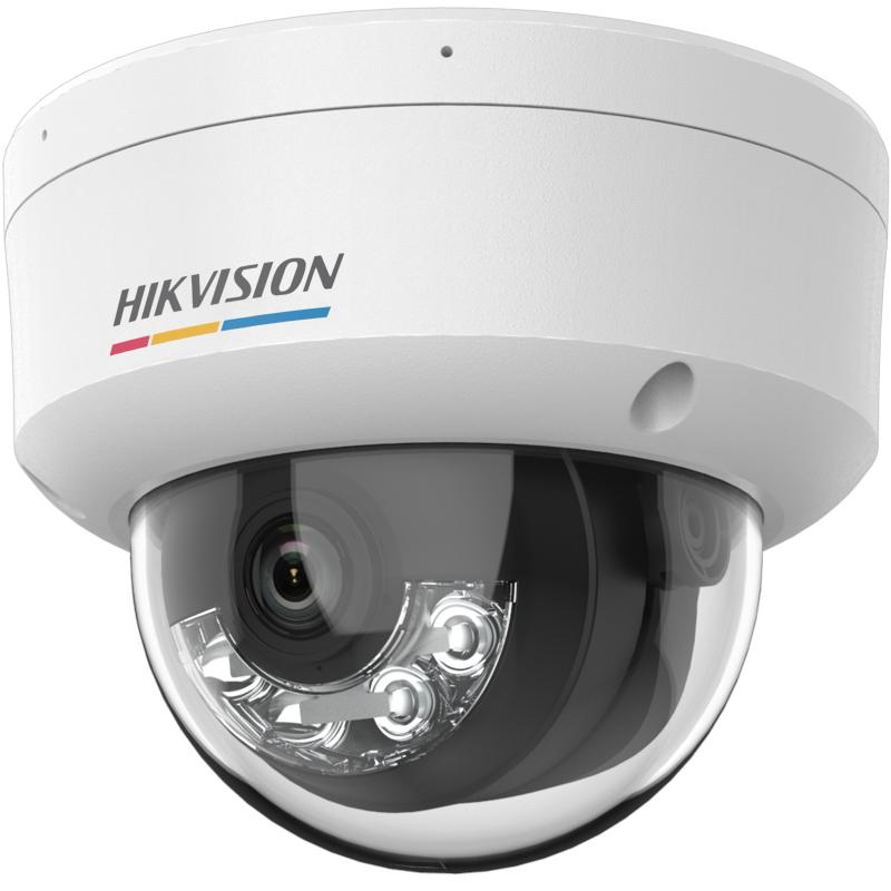 Camera de supraveghere IP Dome 2MP ColorVu with Smart Hybrid Light Hikvision DS-2CD1127G2H-LIU(2.8MM), lentila fixa: 2.8mm, iluminare min.: Color: 0.001 Lux @ (F1.0, AGC ON),B/W: 0 Lux cu IR: 30m, microfon incorporat, alarma la evenimente: Motion detection (support alarm triggering by specified